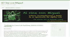 Desktop Screenshot of alcineconmiguel.com
